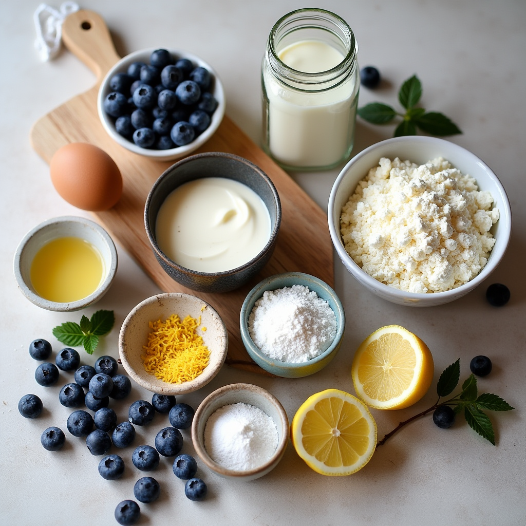 Blueberry Cottage Cheese Muffins