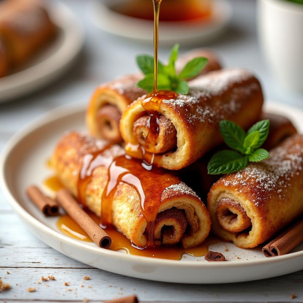 Cinnamon Roll French Toast Roll-Ups