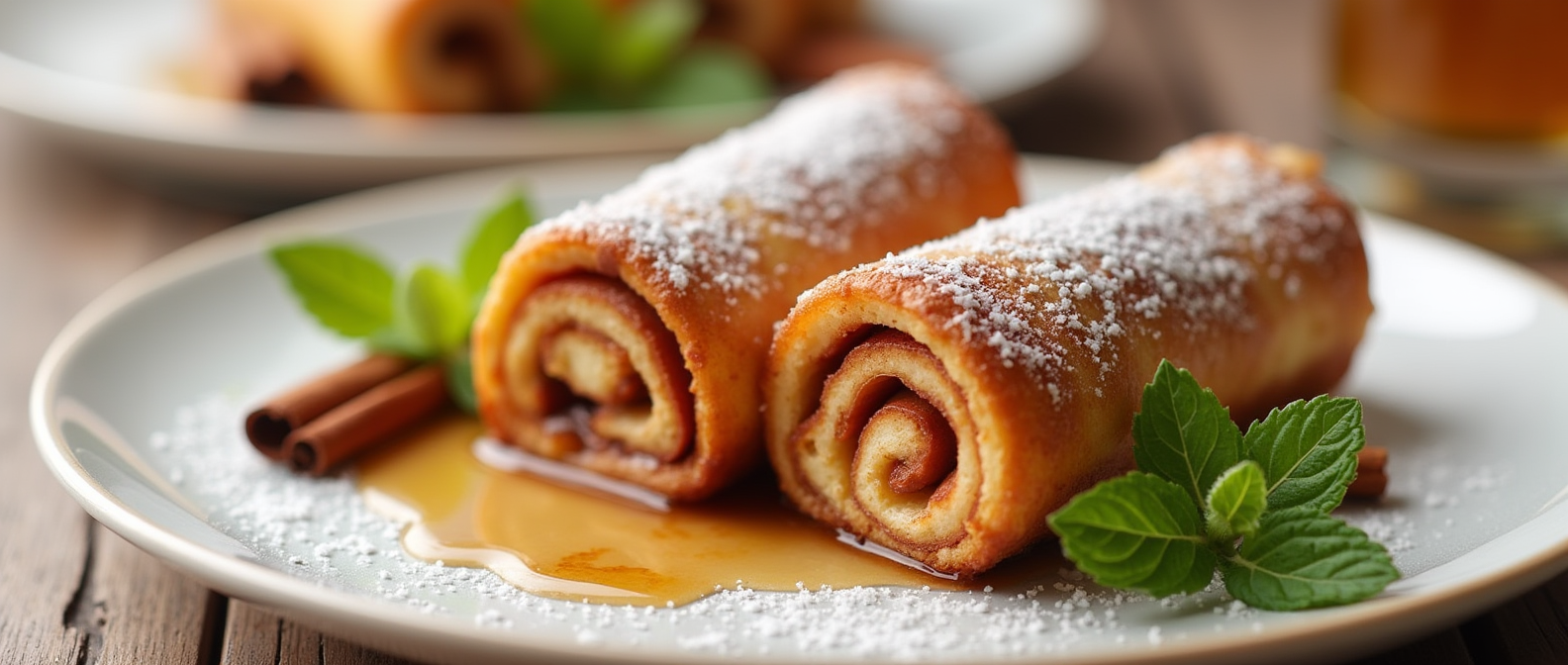 Cinnamon Roll French Toast Roll-Ups