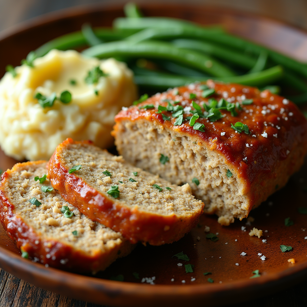 Garlic Parmesan Chicken Meatloaf