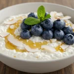 Creamy Blueberry Coconut Ricotta Bowl