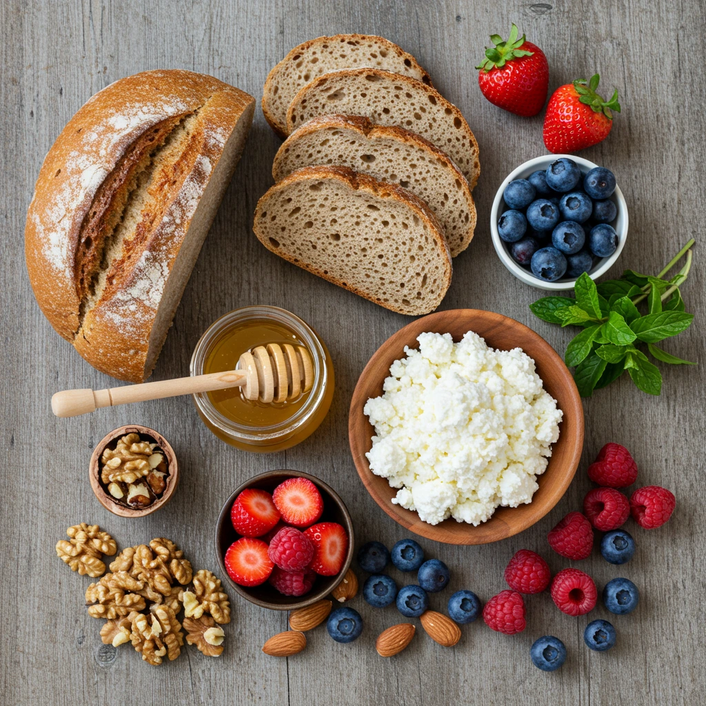 Cottage Cheese Breakfast Toast