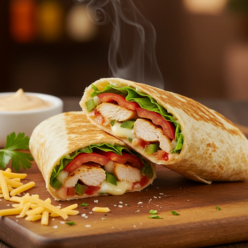 Cheesy Chicken Wrap